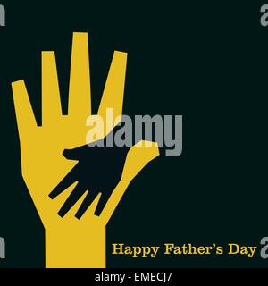 Glücklich Vatertag Grußkarte design Stock Vektor