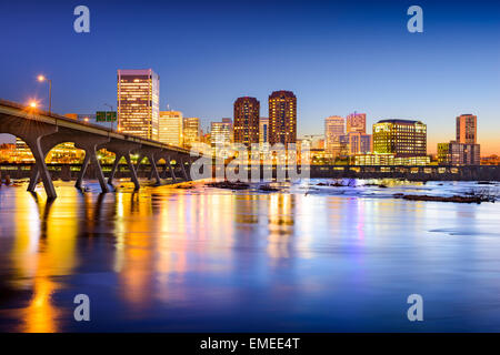 Die Innenstadt von Skyline von Richmond, Virginia, USA. Stockfoto