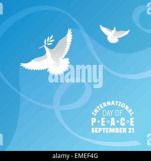 International Day of Peace-Hintergrund Stock Vektor