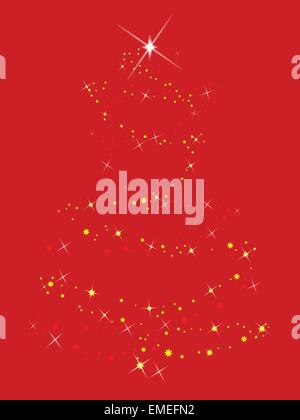 Funkelnde Baum Stock Vektor