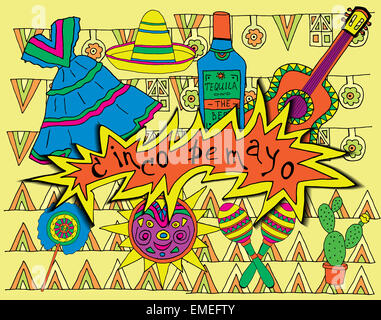 Fiesta-Elemente Stockfoto