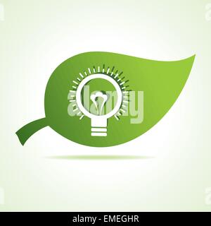 Birne-Symbol bei Blatt Lager vector Stock Vektor
