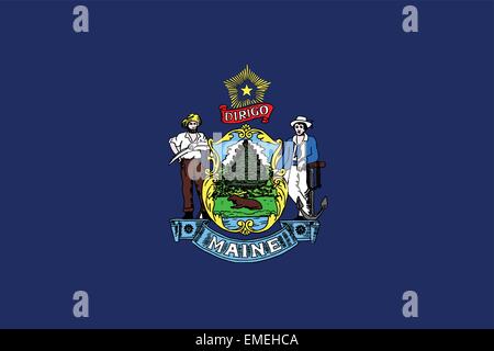 Maine State Flag Stock Vektor