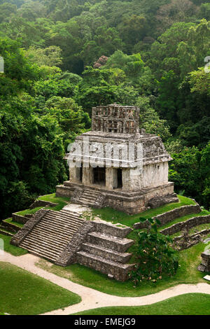 Maya-Tempel der Sonne in Palenque/Mexiko Stockfoto