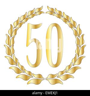 50. Jahrestag Stock Vektor
