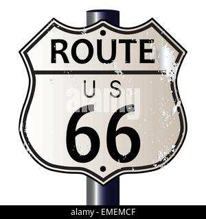 Route 66 Autobahn Zeichen Stock Vektor