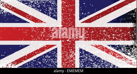 Grunge britische Flagge Stock Vektor