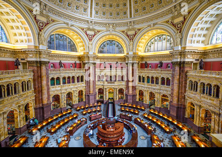 Die Library of Congress in Washington. Die Bibliothek dient offiziell der US-Kongress. Stockfoto