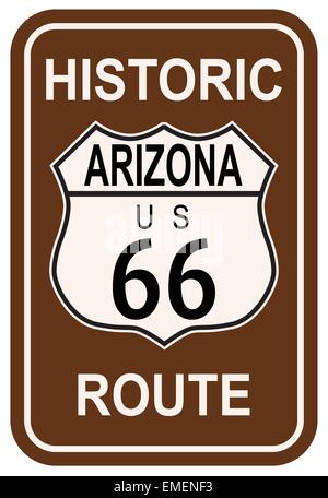 Arizona historische Route 66 Stock Vektor