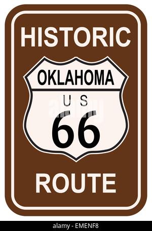Oklahoma historische Route 66 Stock Vektor