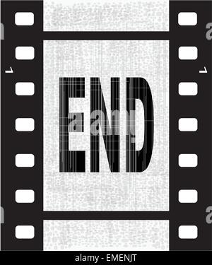 Der Filmstreifen Ende Stock Vektor