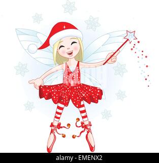 Christmas fairy Stock Vektor