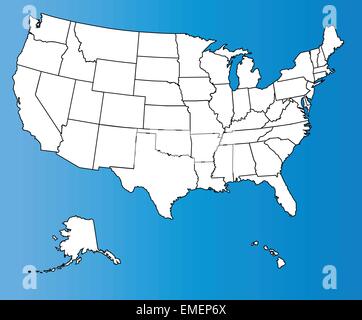 Vereinigte Staaten von Amerika Stock Vektor