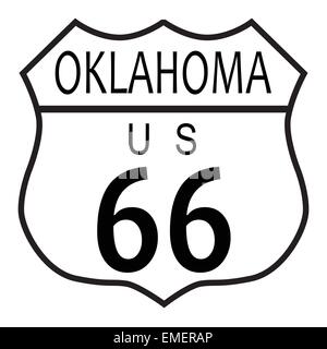Route 66-Oklahoma Stock Vektor