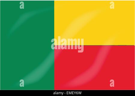 Benin-Flagge Stock Vektor