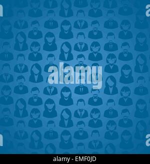 Social-Media-Nutzer nahtlose Muster Stock Vektor