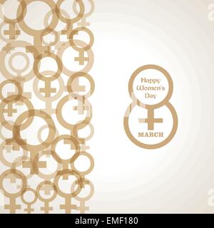 Womens Tag Grußkarte Design Vektor-illustration Stock Vektor