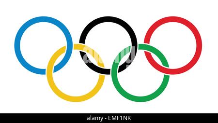 Olympische Ringe Stock Vektor