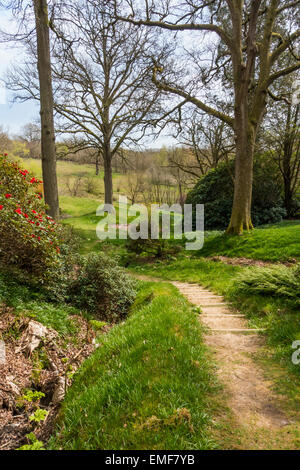 High Beeches Garten Handcross West Sussex UK im April Stockfoto