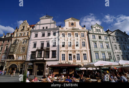 Tschechische Republik, Prag, Altstadtplatz, Staromestske Namesti, Bars Stockfoto