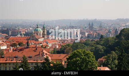 Prag - Ausblick über die Stadt Stockfoto