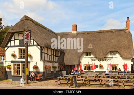 UK Wiltshire Avebury Red Lion Public House Stockfoto