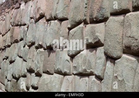 Inca Wand in der erzbischöfliche Palast in Cusco Peru. Stockfoto