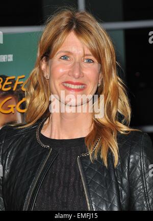 Los Angeles, CA, USA. 20. April 2015. Laura Dern im Ankunftsbereich für JUST bevor ich gehe, Premiere, Arclight Hollywood, Los Angeles, CA 20. April 2015. Bildnachweis: Dee Cercone/Everett Collection/Alamy Live-Nachrichten Stockfoto