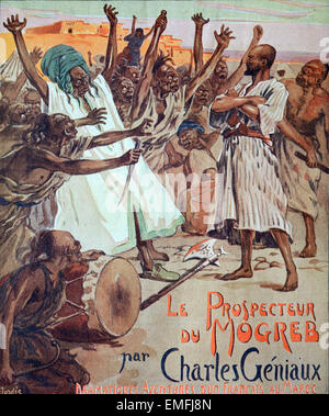 Le Prospecteur du Mogreb eine kurze Geschichte von Charles Géniaux (1910). Ein Abenteuer-Geschichte-Set in koloniale Nordafrika. Stockfoto