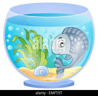 Aquarium Thema Bild 5 - Bild-Darstellung. Stockfoto