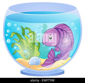 Aquarium Thema Bild 6 - Bild-Darstellung. Stockfoto