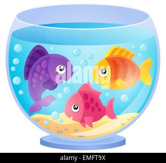 Aquarium Thema Bild 7 - Bild-Darstellung. Stockfoto