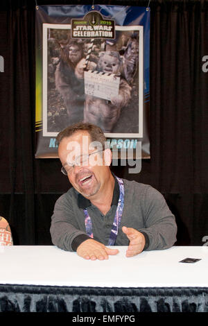 Anaheim. 19. April 2015. Kevin Thompson bei der Star Wars Celebration am 19. April 2015 in Anaheim. / Bild Allianz © Dpa/Alamy Live-Nachrichten Stockfoto