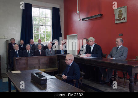 Barmote Gericht am Moot Hall, Wirksworth, Derbyshire Uk HOMER SYKES Stockfoto