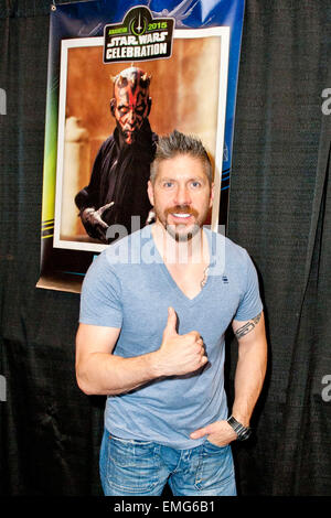 Anaheim. 19. April 2015. Ray Park bei der Star Wars Celebration am 19. April 2015 in Anaheim / Allianz Bild © Dpa/Alamy Live-Nachrichten Stockfoto