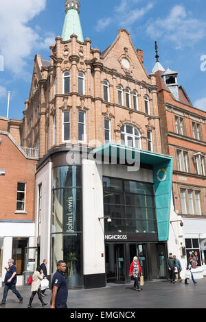 Der Eingang zum Highcross Shopping Mall im Zentrum von Leicester Stockfoto