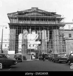 Allgemeine Ansicht Gebäude arbeiten im Gange auf der Euston Bogen. Ca. 1969. Stockfoto