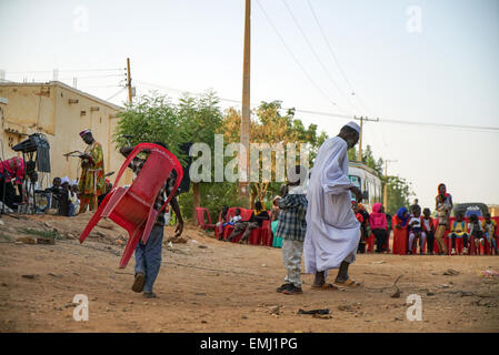 Nubian Hochzeit in Omdurman, Sudan Stockfoto