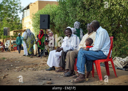 Nubian Hochzeit in Omdurman, Sudan Stockfoto