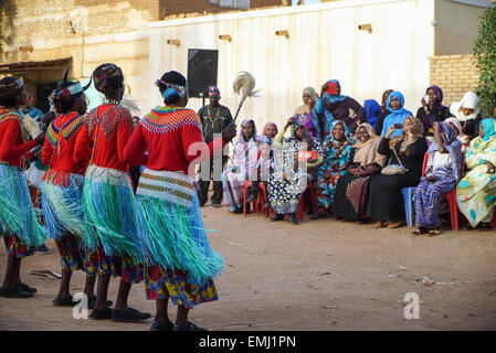 Nubian Hochzeit in Omdurman, Sudan Stockfoto