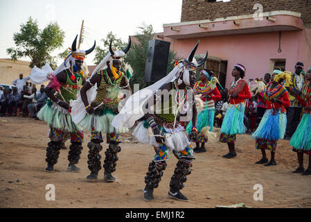 Nubian Hochzeit in Omdurman, Sudan Stockfoto