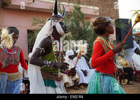 Nubian Hochzeit in Omdurman, Sudan Stockfoto