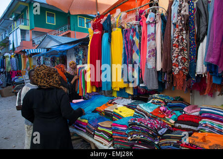 Modegeschäft in Stone Town Sansibar Stockfoto