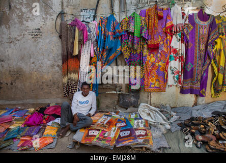 Modegeschäft in Stone Town Sansibar Stockfoto