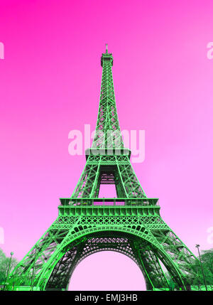 Eiffelturm in Paris, Frankreich. Stockfoto