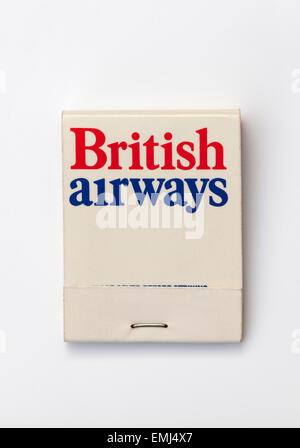 Vintage Matchbook British Airways Werbung Stockfoto