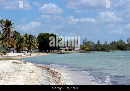 Strand an der "Bay Of Pigs" Zapata Halbinsel Kubas Stockfoto