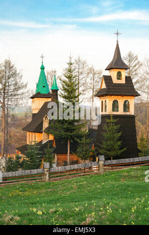 Das Skapulier Kirche in Witow in der Nähe von Zakopane, Polen Stockfoto