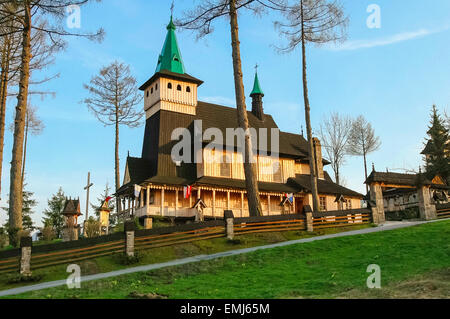 Das Skapulier Kirche in Witow in der Nähe von Zakopane, Polen Stockfoto