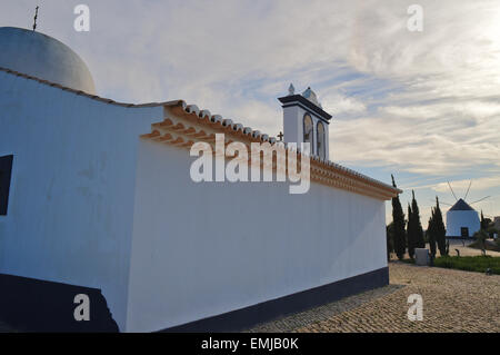 Kirche von Santo Antonio (St. Antonius) in Castro Marim, Algarve, Portugal. Architektonische details Stockfoto